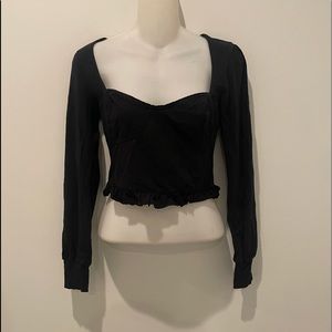 Black SweetHeart Blouse